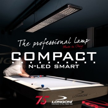 Billardlampe Compact Longoni Smart N-LED, 247cm für Billardtische 9ft.