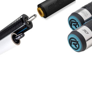 Break/Jump Cue Predator BK-Rush, limitiert zum 30-jährigen Jubiläum, weiss mit Sport-Griffband und Revo BK-R Carbon Oberteil