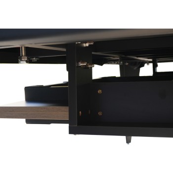 Pool-Billardtisch Vancouver III 7ft. schwarz / braun, Tuch blau