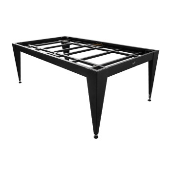 Pool-Billardtisch Vancouver III 7ft. schwarz / braun, Tuch blau