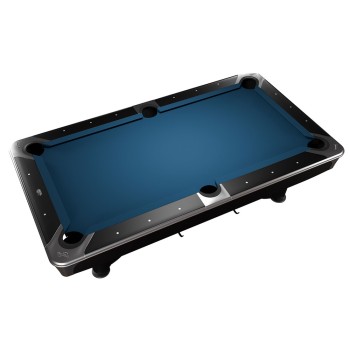Pool-Billardtisch Dynamic IV 9ft. matt-schwarz, 9-Fuss / Simonis 860 powderblue