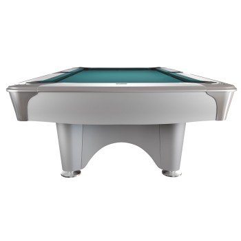 Pool-Billardtisch Dynamic IV 9ft. glänzend-weiss, 9-Fuss / Simonis 860 powderblue