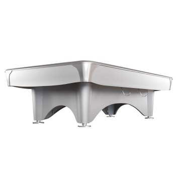 Pool-Billardtisch Dynamic IV 9ft. glänzend-weiss, 9-Fuss / Simonis 860 powderblue