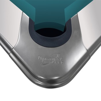 Pool-Billardtisch Dynamic IV 9ft. glänzend-weiss, 9-Fuss / Simonis 860 powderblue