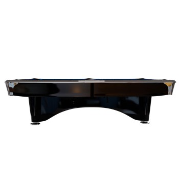 Pool-Billardtisch Dynamic IV, glänzend-schwarz, 9-Fuss / Simonis 760 grau