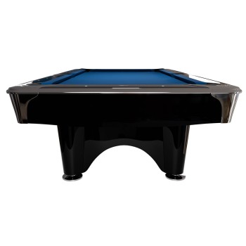 Pool-Billardtisch Dynamic IV, glänzend-schwarz, 9-Fuss / Simonis 760 grau