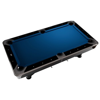 Pool-Billardtisch Dynamic IV, glänzend-schwarz, 9-Fuss / Simonis 760 grau