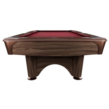 Pool-Billardtisch Dynamic IV, modern-braun, 9-Fuss / Simonis 760 grau