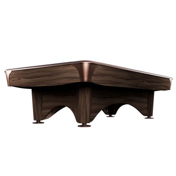 Pool-Billardtisch Dynamic IV, modern-braun, 9-Fuss / Simonis 760 grau