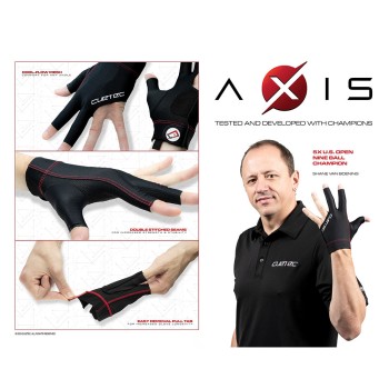 Handschuh Cuetec Axis, 3-Finger, noir, S