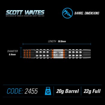Softdart Winmau Scott Waites 90%, 2455-20g