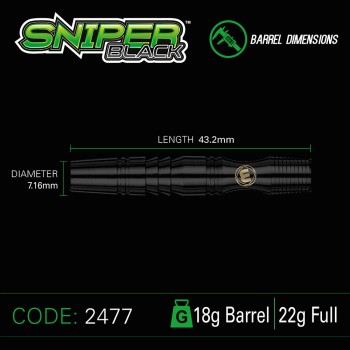 Softdart Winmau Sniper Black 2477-20g