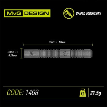 Steeldart Winmau MvG Exact 1468-21.5g