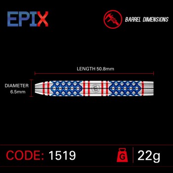 Steeldart Winmau Epix, 1519-22g