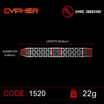 Steeldart Winmau Cypher, 1520-22g