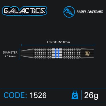 Steeldart Winmau Galactics, 1526-26g