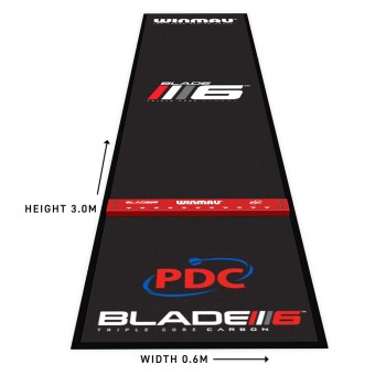 Winmau Dartmatte Pro Zone Precision Blade 6 inkl. Oche 8215