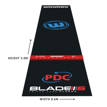 Winmau Dartmatte Pro Zone Precision Blade 6 inkl. Oche 8216