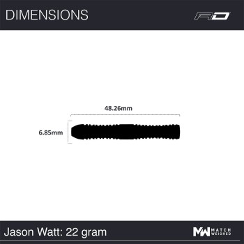 Steeldart Red Dragon Jason Watt 90%, 22g