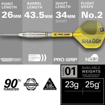 Steeldart Target Scott Williams 90%, 23g