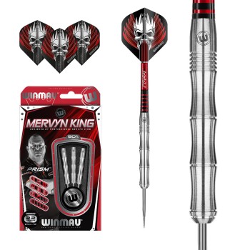 Steeldart Winmau Mervyn King Silver Colour 1071-22g