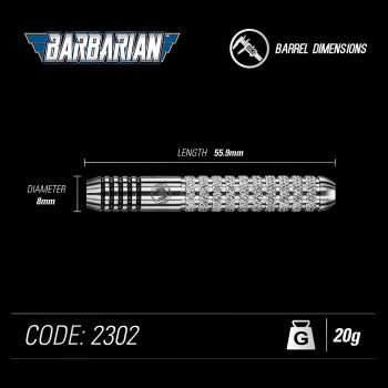 Steeldart Winmau Barbarian 2302-20g