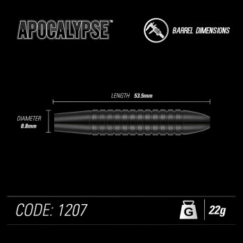 Steeldart Winmau Apocalypse 1207-22g