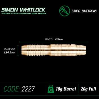 Softdart Winmau S.Whitlock brass 2227-18g