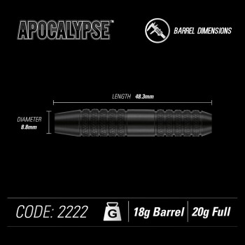 Softdart Winmau Apocalypse Brass 2222-20g