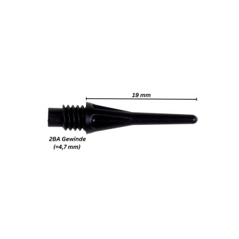 Softspitzen PRO-TIP 100 Stk. schwarz 2BA