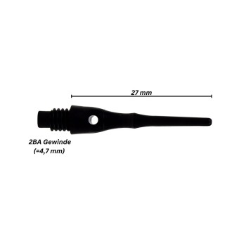 Softspitzen "Winner" 1000 Stk. Dose 2BA schwarz