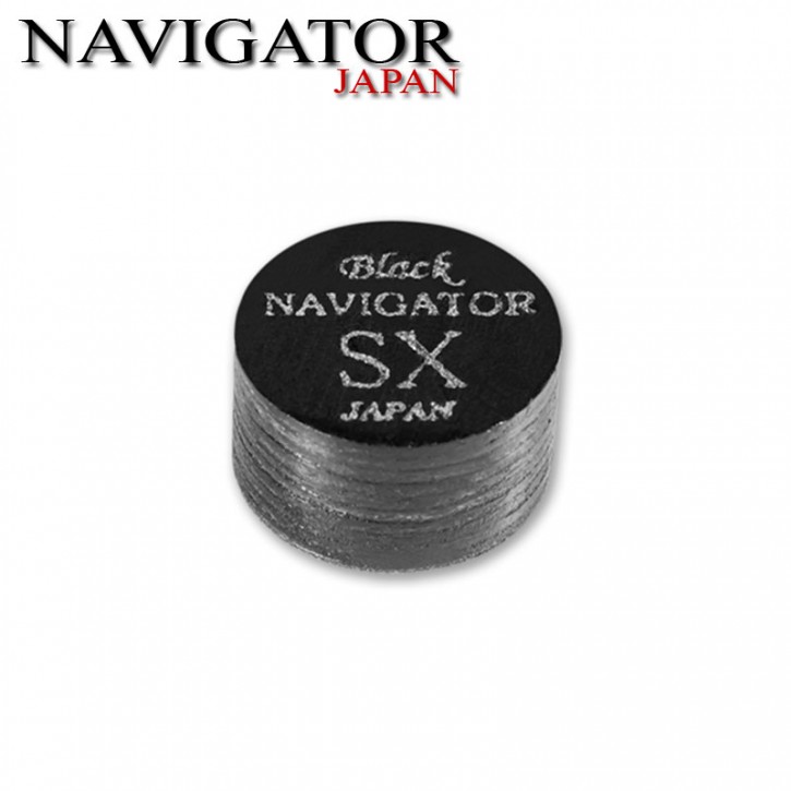 Navigator Black Pool Cue Tip 14mm Extra Soft