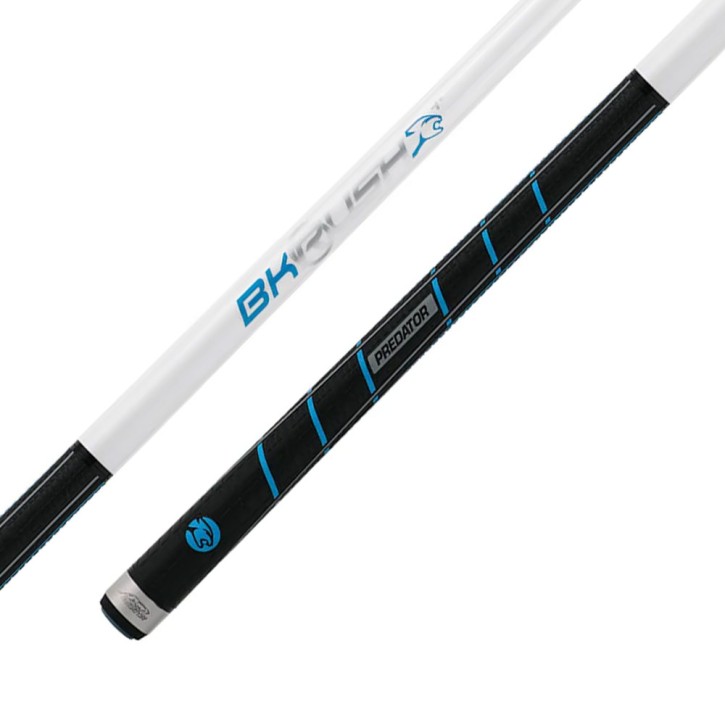 Break/Jump Cue Predator BK-Rush, limitiert zum 30-jährigen Jubiläum, weiss mit Sport-Griffband und Revo BK-R Carbon Oberteil