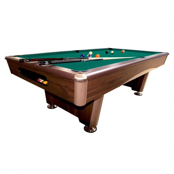 Pool-Billardtisch Thun 7ft. braun, Tuch Simonis 760 gelb/grün