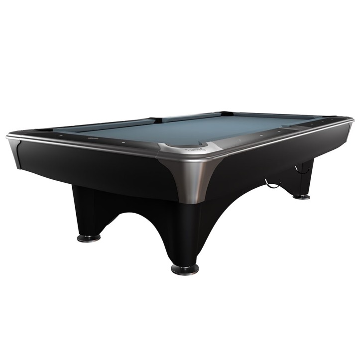 Pool-Billardtisch Dynamic IV 9ft. matt-schwarz, 9-Fuss / Simonis 860 powderblue