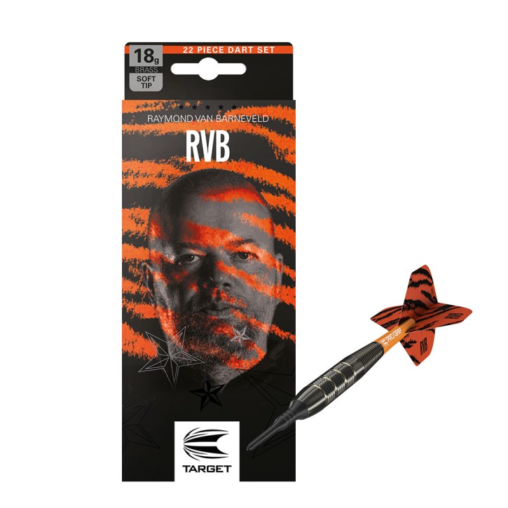 Softdart Target Raymond van Barneveld Brass Set, 18g