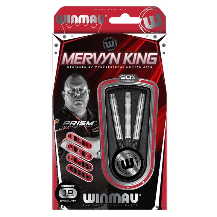 Softdart Winmau Mervyn King silver colour 2046-18g