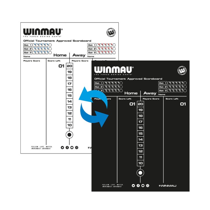 Scoreboard/Schreibtafel Winmau inkl. Stift 8658