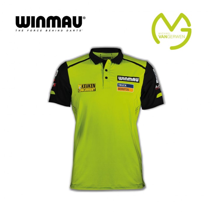 Dart Shirt Winmau MvG Pro-Line 8355 grün, Gr. 2XL